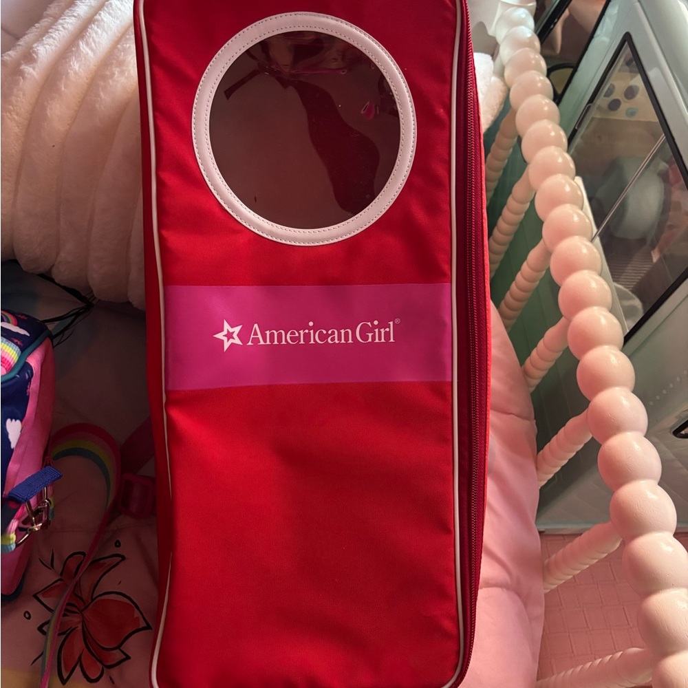 American Girl Red Doll Carrier Bag